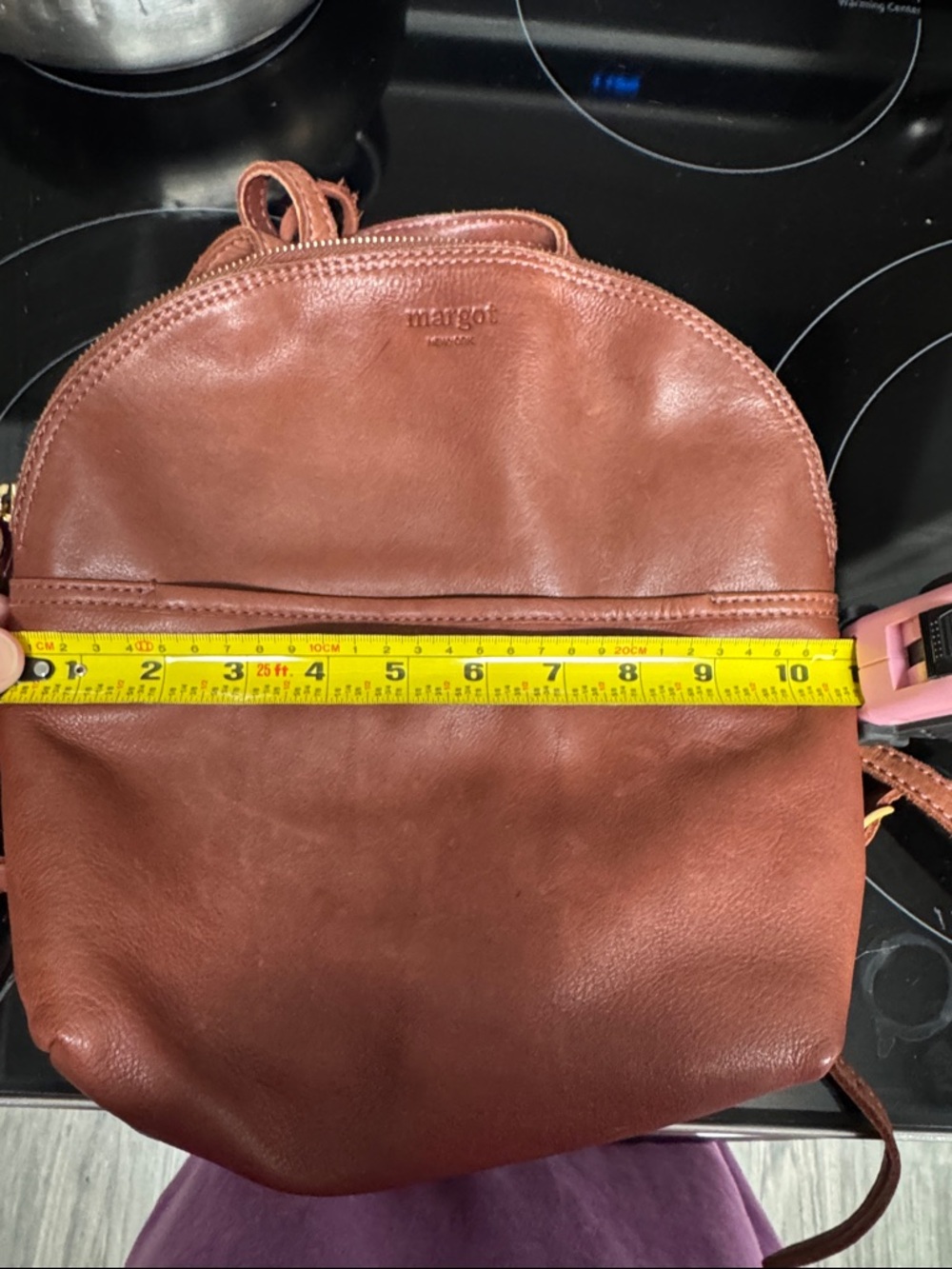 Margot Leather Backpack – Cognac Brown - Picture 6 of 6